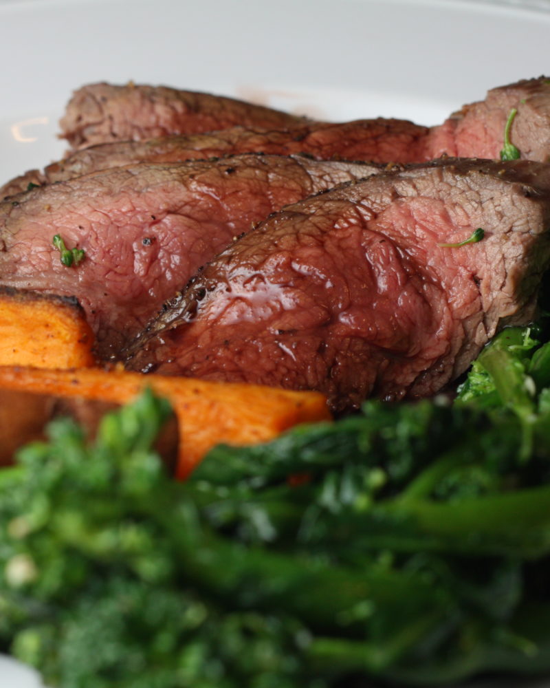 Skirt Steak and Potatoes With Herb Sauce
