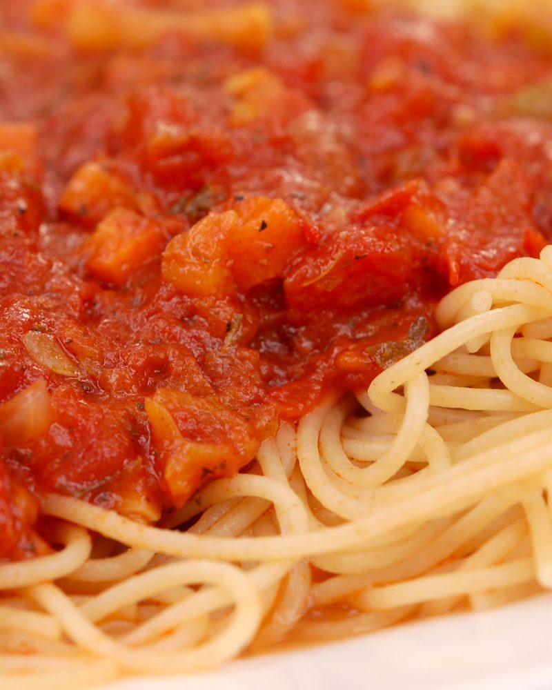 Pasta with Tomato & Veg sauce