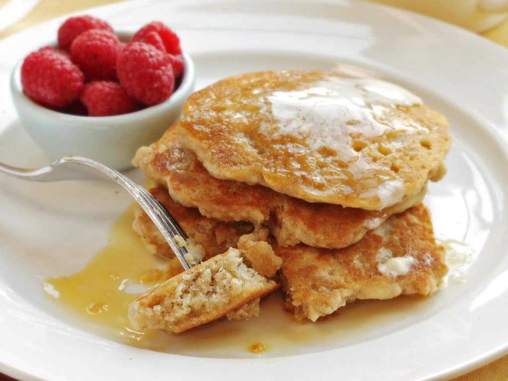 Fluffy Oatmeal Pancakes