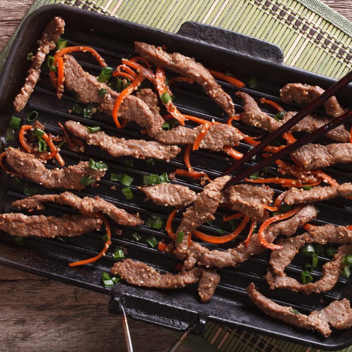 BibimbapStyle KoreanMarinated Flank Steak