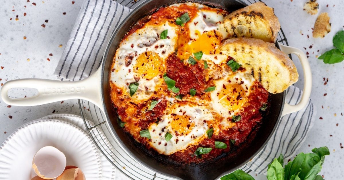 Yummy Eggs in Purgatory Easy Recipe for Home Cooks